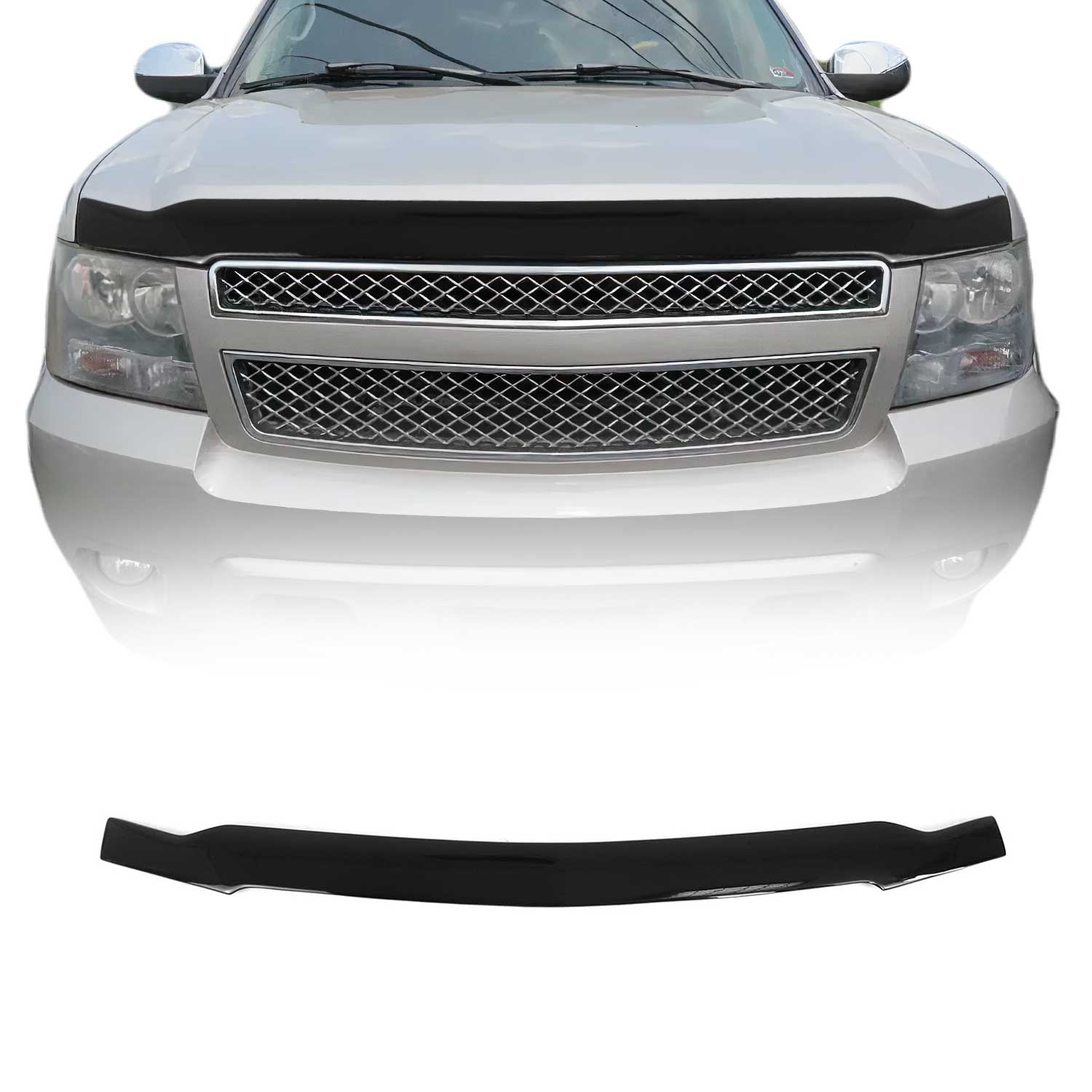 2007-2014 Chevrolet Avalanche Tahoe Suburban Front Bug Shield Hood Deflector 1 Pc Smoke