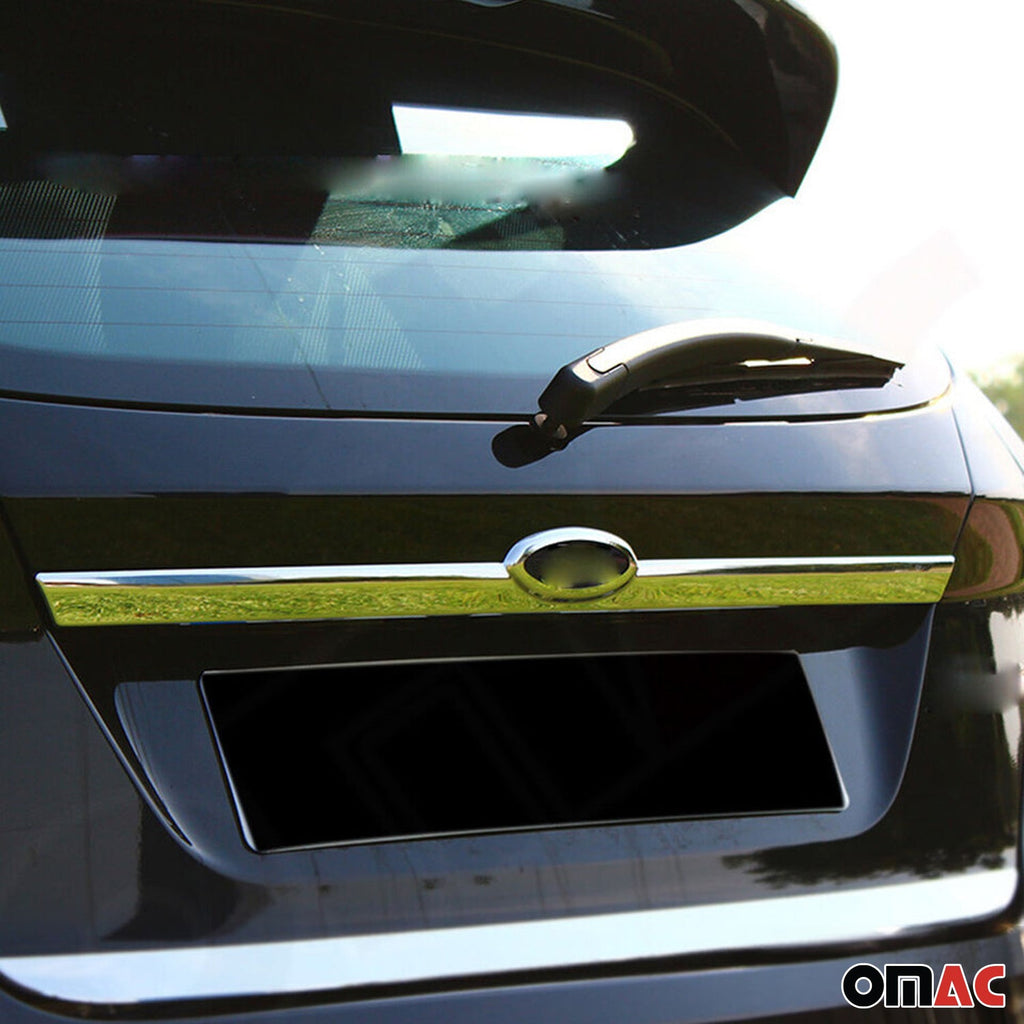 2011-2019 Ford Fiesta Rear Trunk Tailgate Door Handle Cover Stainless Steel Silver 1Pc