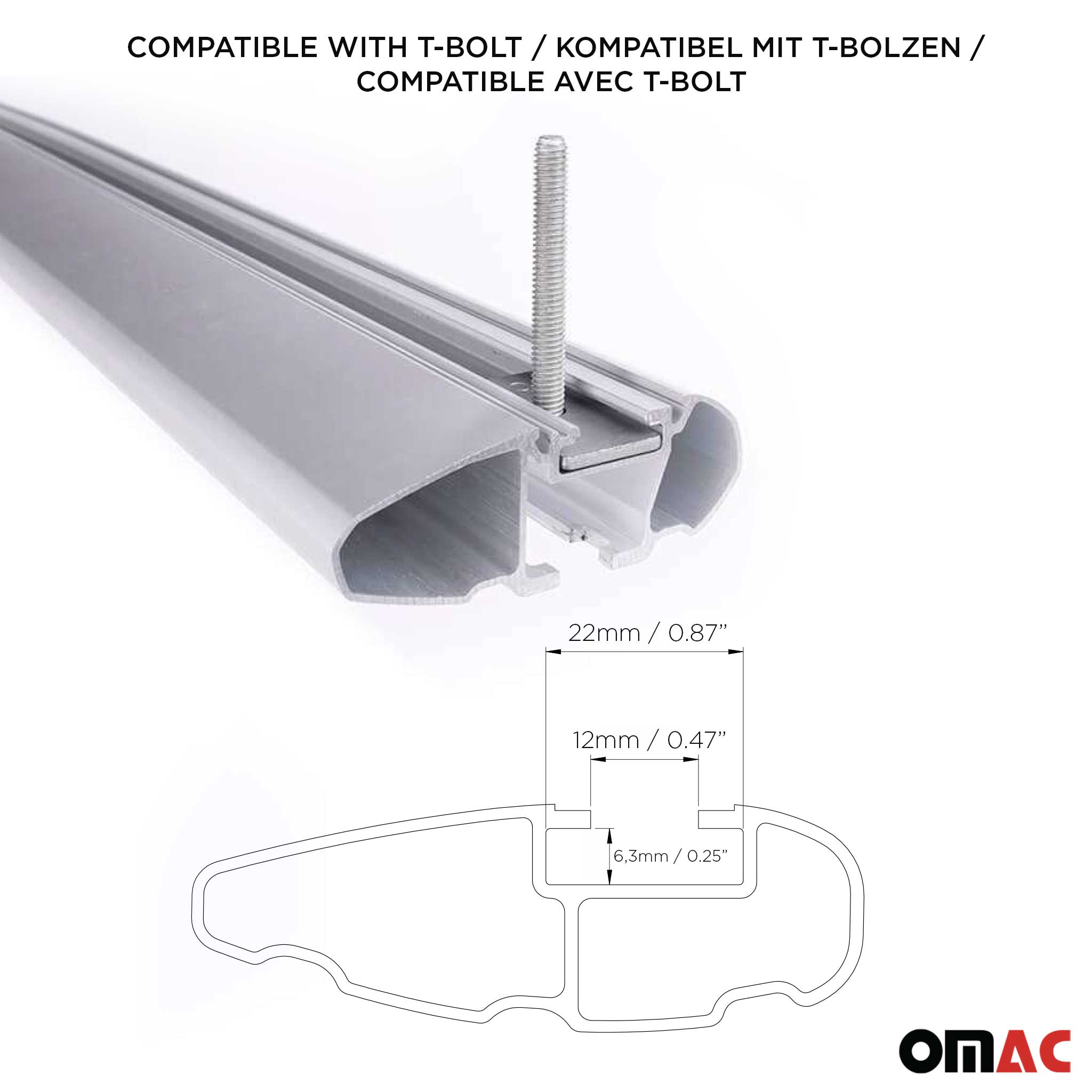 2024-2026 Acura ZDX Roof Rack Cross Bars Luggage Carrier Gray 2Pcs