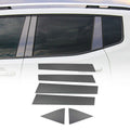 2018-2022 Ford EcoSport Window B Pillar Posts Door Trim Cover Stainless Steel Dark 6x