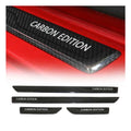 Hyundai Accent Door Sill Scuff Plate Scratch Protector Carbon Fiber 4 Pcs
