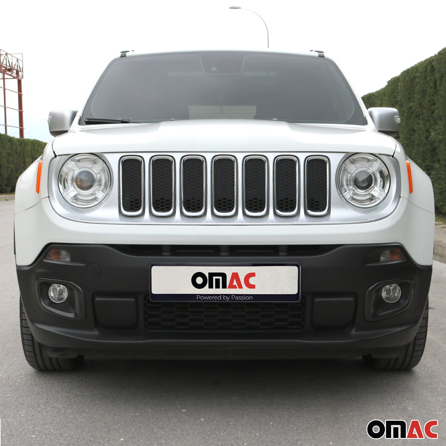 2015-2018 Jeep Renegade Fog Light Lamp Bezel Cover Carbon Fiber Black 2 Pcs