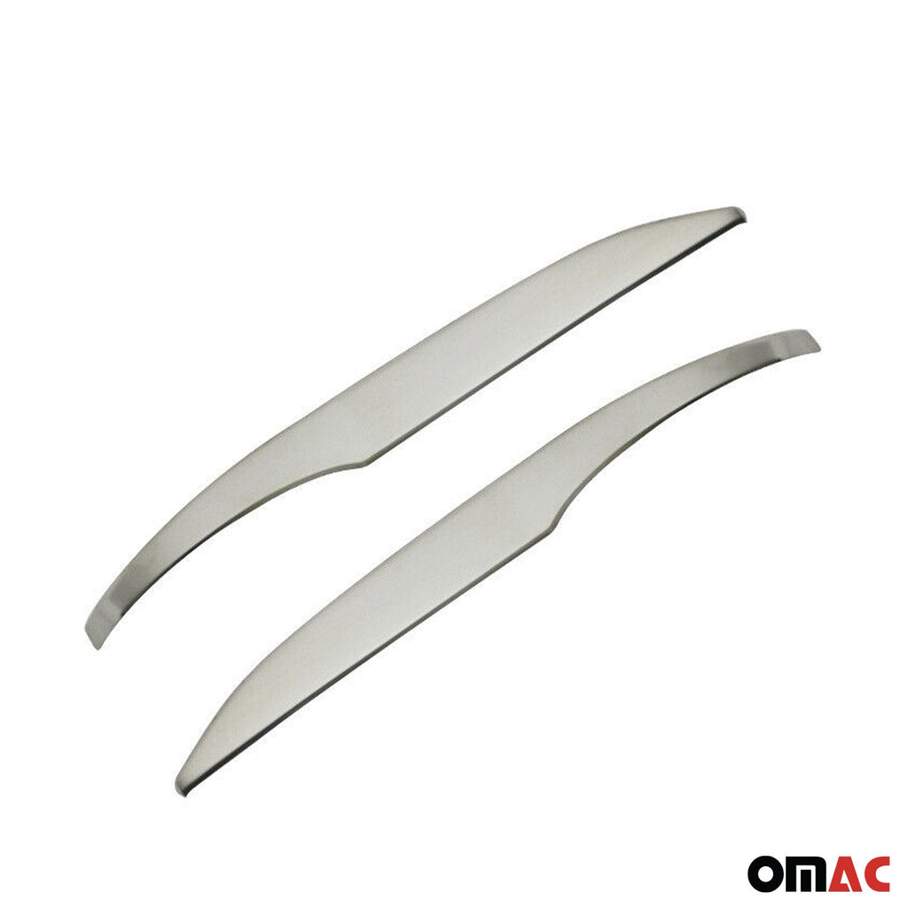 2016-2023 Toyota Hilux Side Mirror Cover Caps Stainless Steel Silver 2 Pcs