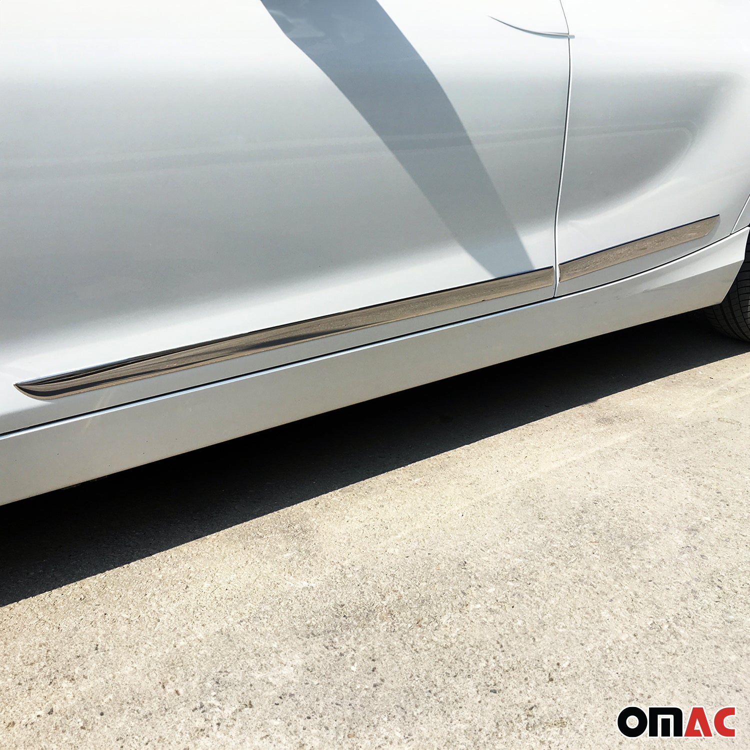 2018-2023 Subaru Crosstrek Side Door Molding Trim Skirt Garnish Stainless Steel Gloss 4Pcs