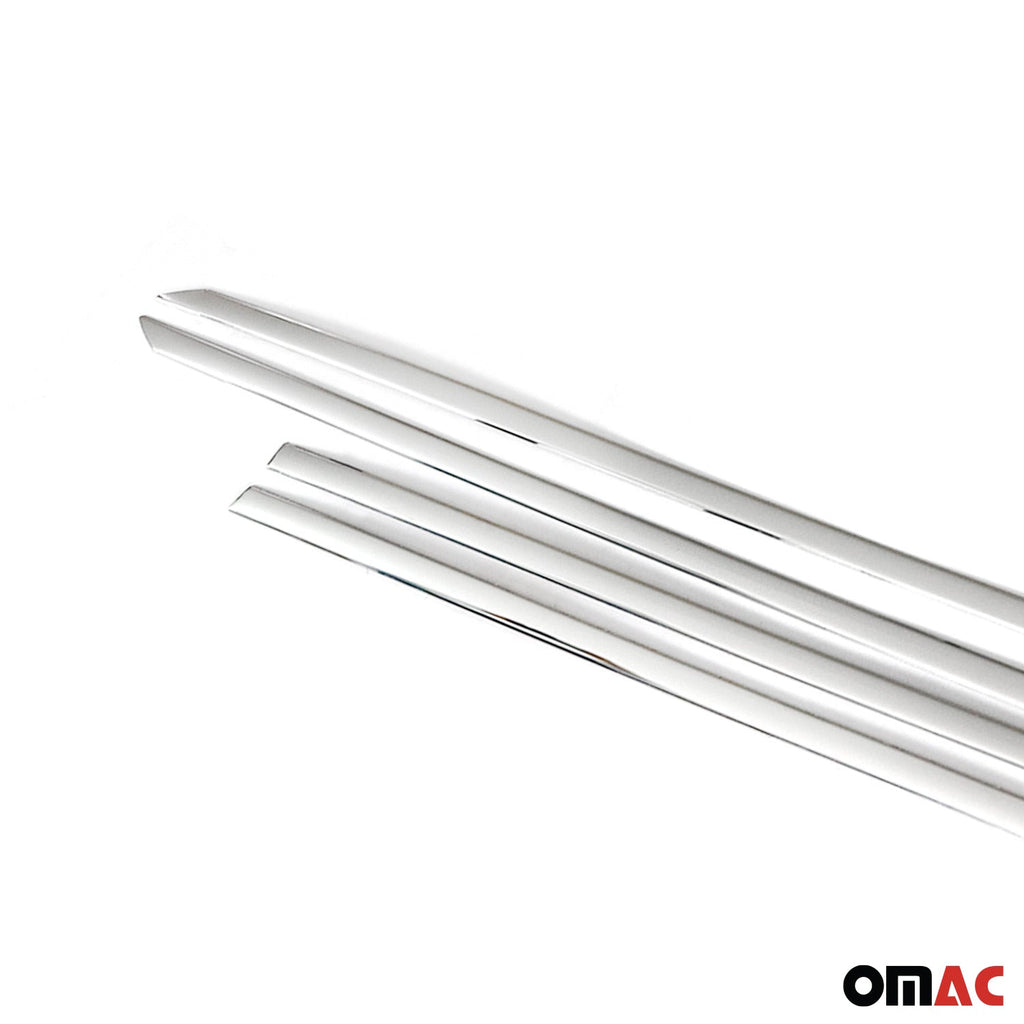 2016-2022 Honda HR-V Side Door Molding Trim Skirt Garnish Stainless Steel Silver 4 Pcs