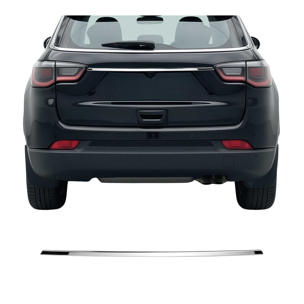 2017-2026 Jeep Compass Rear Trunk Tailgate Door Handle Cover Stainless Steel Silver