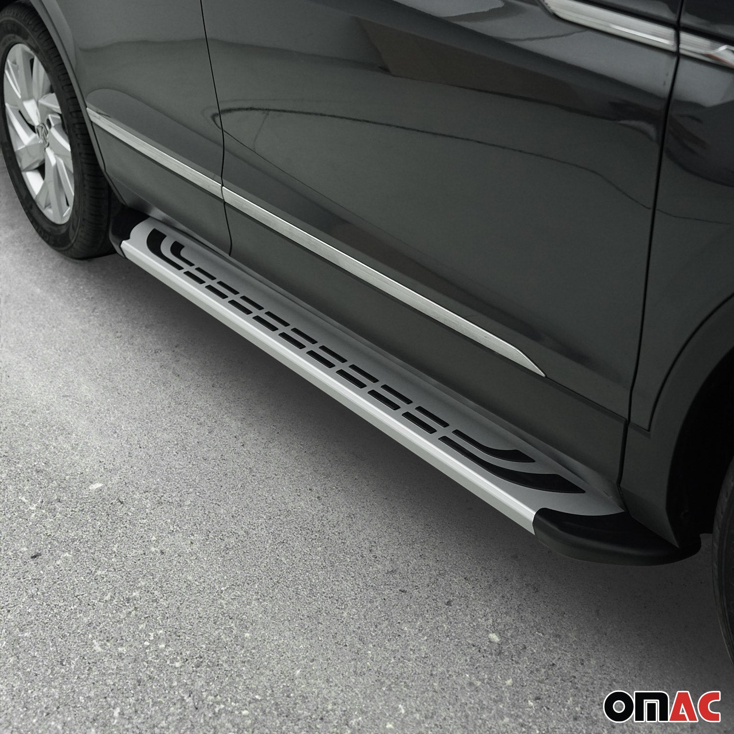 2018-2023 VW Tiguan 2.gen Running Boards Side Steps Silver