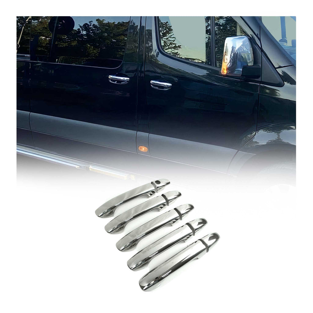 2019-2026 Mercedes Sprinter W907 910 Door Handle Cover Stainless Steel 1 Key Hole