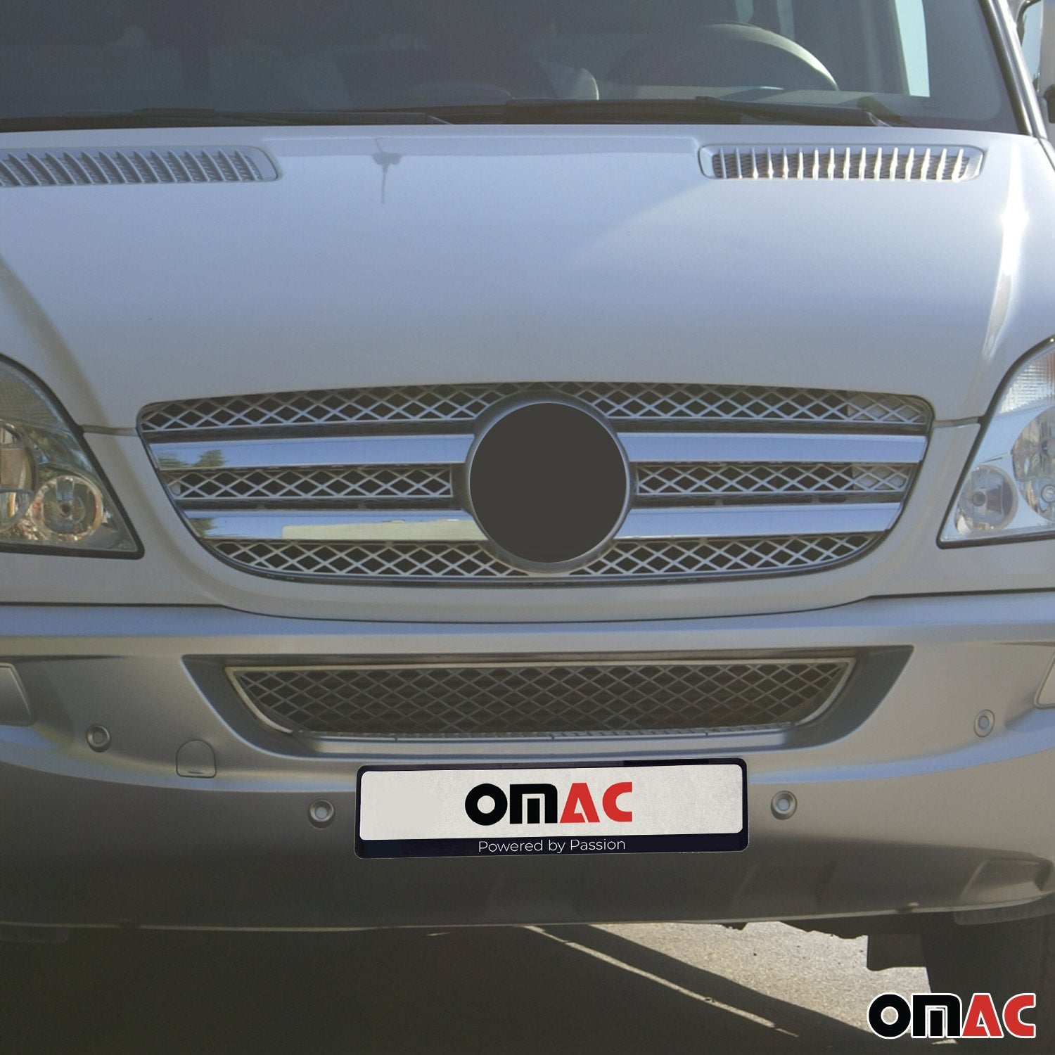 2006-2013 Mercedes Sprinter W906 Front Bumper Grill Trim Molding Stainless Steel 4x