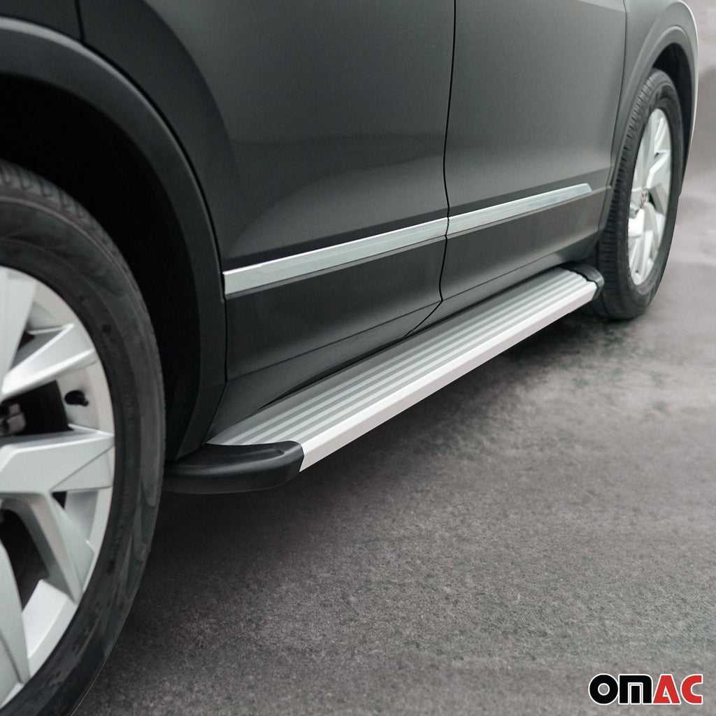 2017-2025 Mazda CX-5 2.gen Running Boards Side Steps Silver