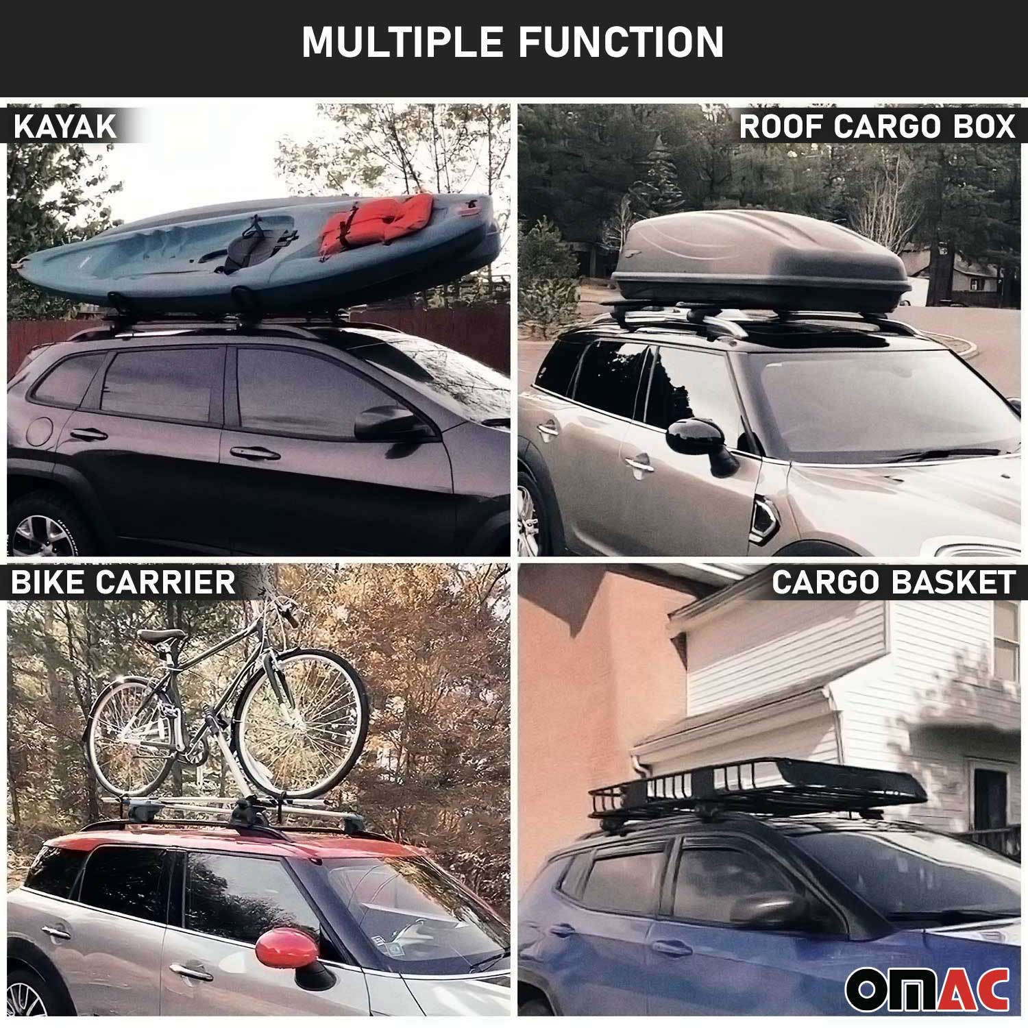 2025-2026 Toyota 4Runner Roof Rack Cross Bars Luggage Carrier Alu Silver 2x