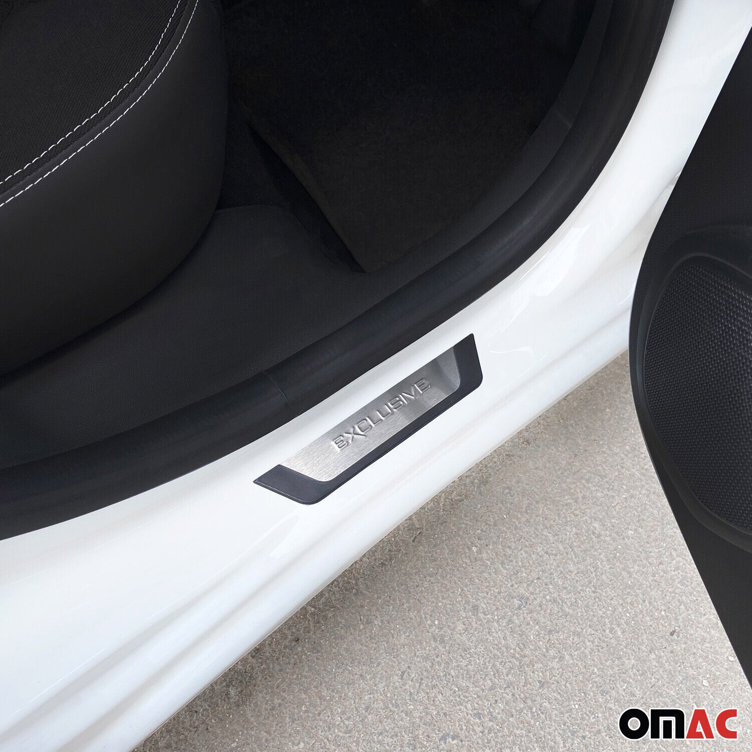 Mercedes GLA Class GLS Class Door Sill Scuff Plate Scratch Protector Exclusive Brushed Stainless Steel 4Pcs