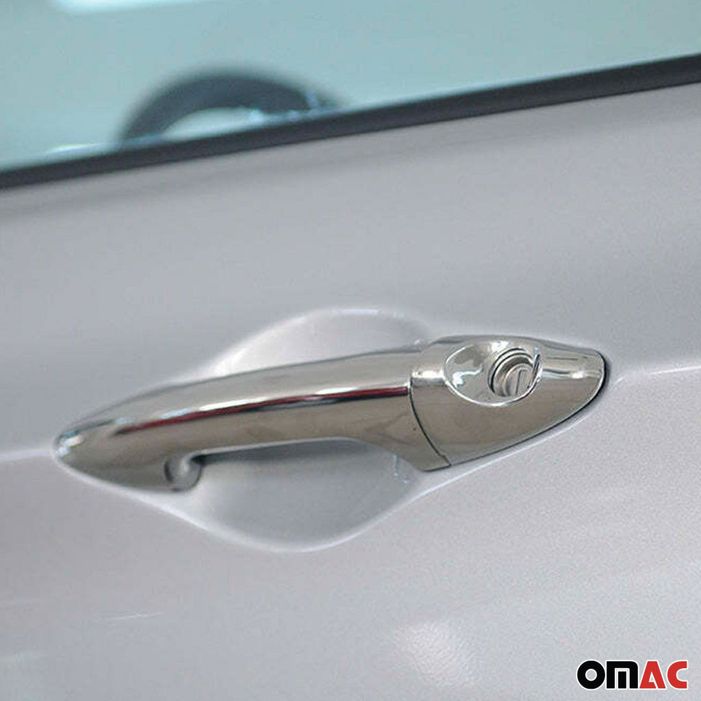 2012-2017 Hyundai Accent Car Door Handle Cover Protector Stainless Steel 8 Pcs