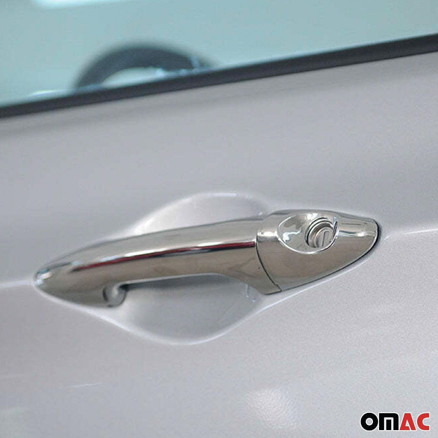 2012-2017 Hyundai Accent Car Door Handle Cover Protector Stainless Steel 8 Pcs