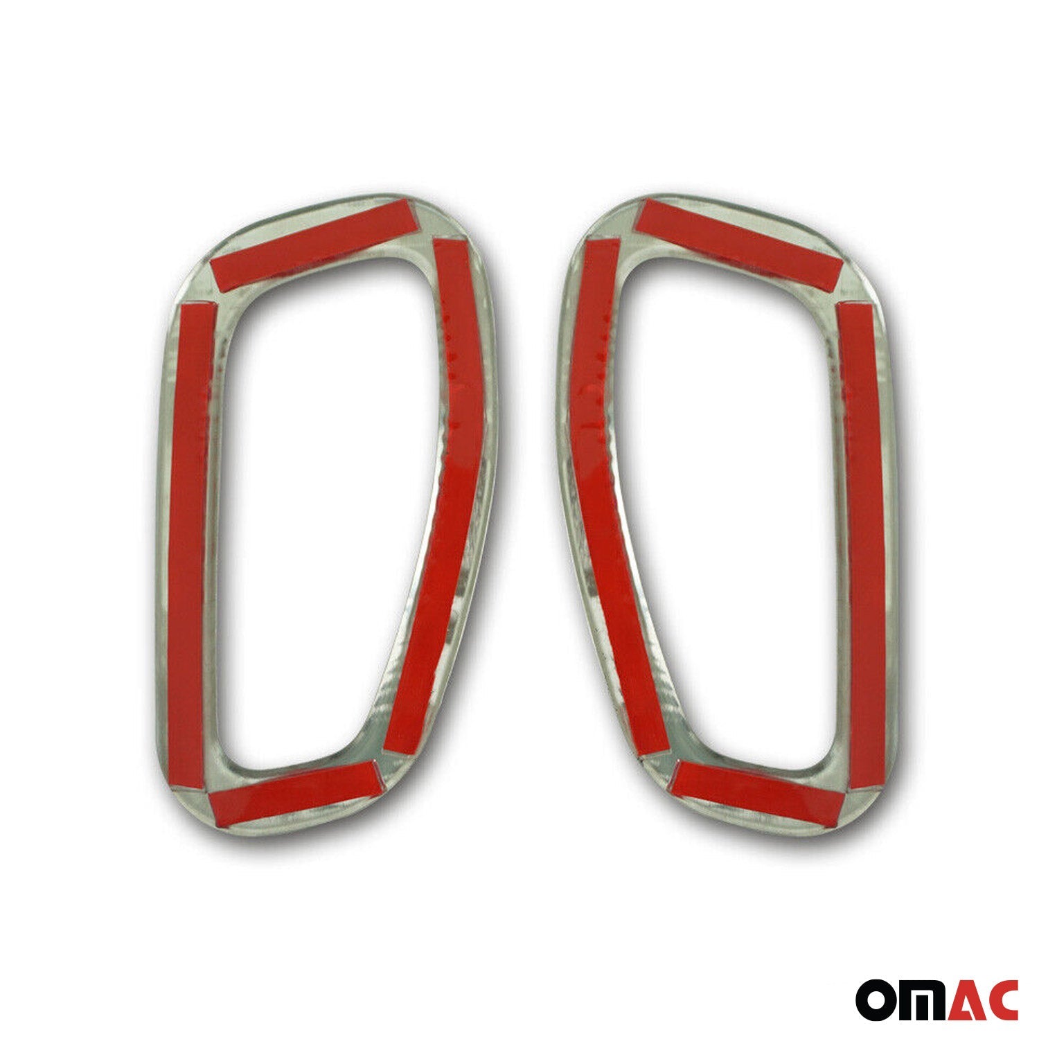 2019-2024 Jeep Renegade Side Indicator Signal Trim Cover Silver Steel 2 Pcs