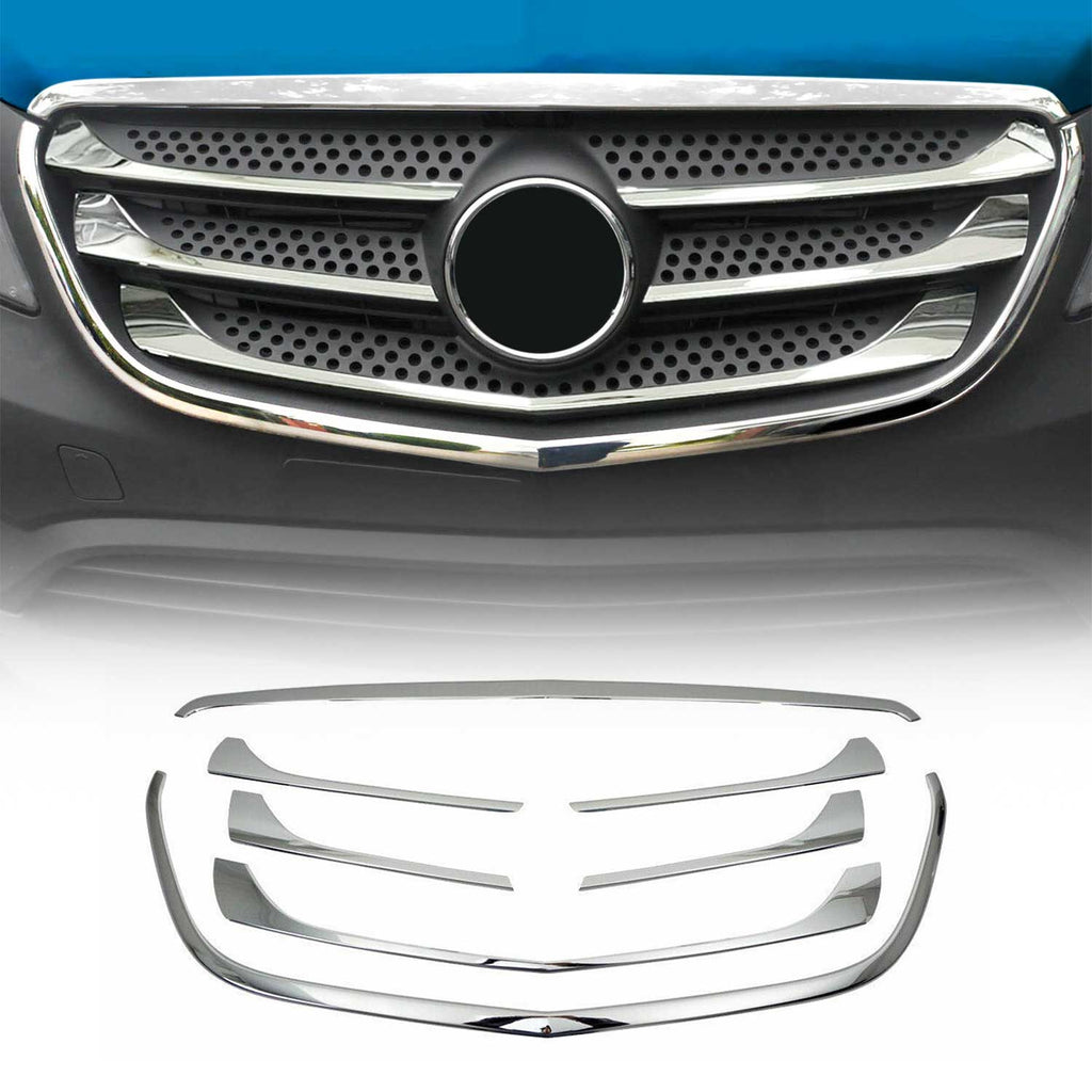 2016-2024 Mercedes Metris Front Bumper Grill Trim Molding Stainless Steel 7x