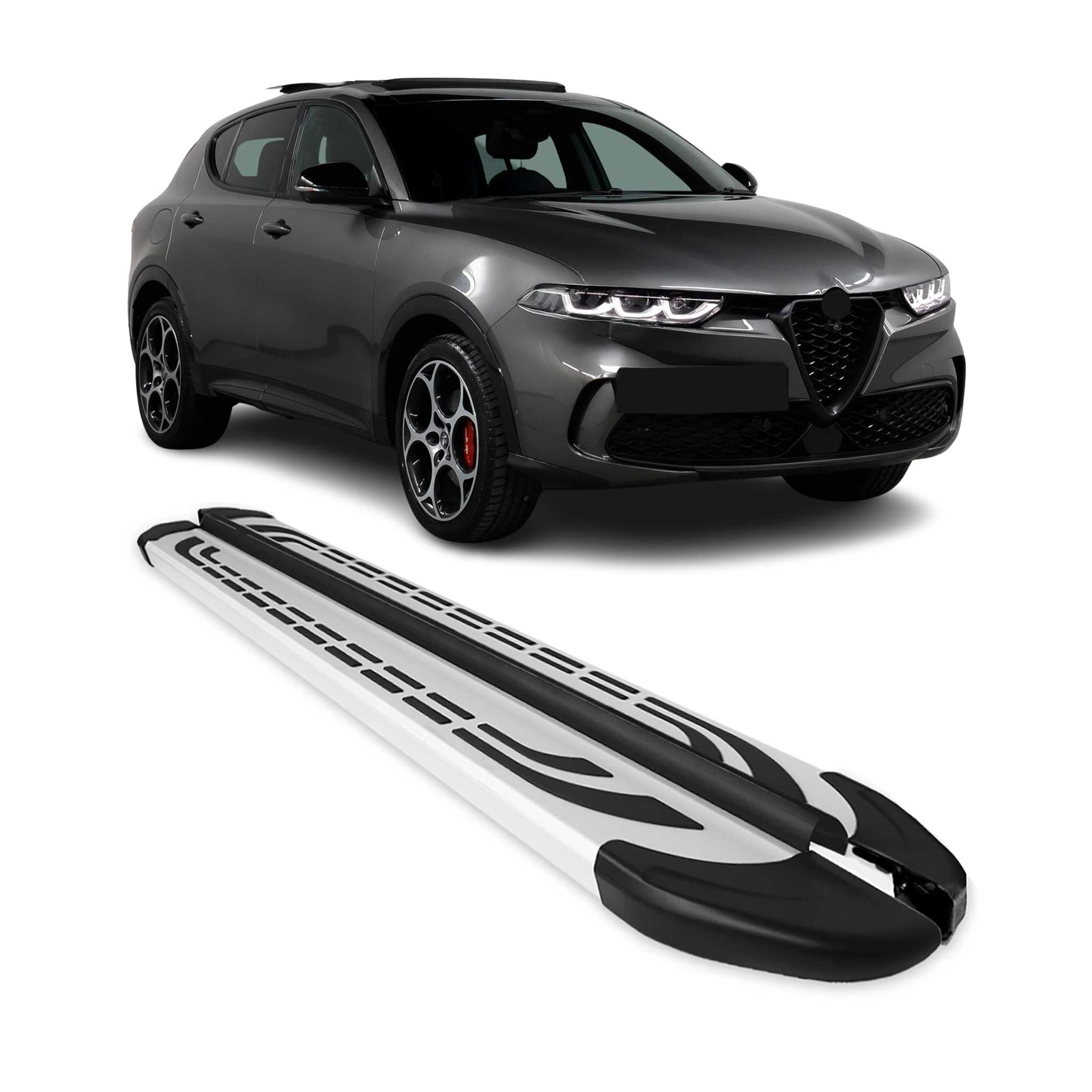 2023-2026 Alfa Romeo Tonale Running Boards Side Steps Silver