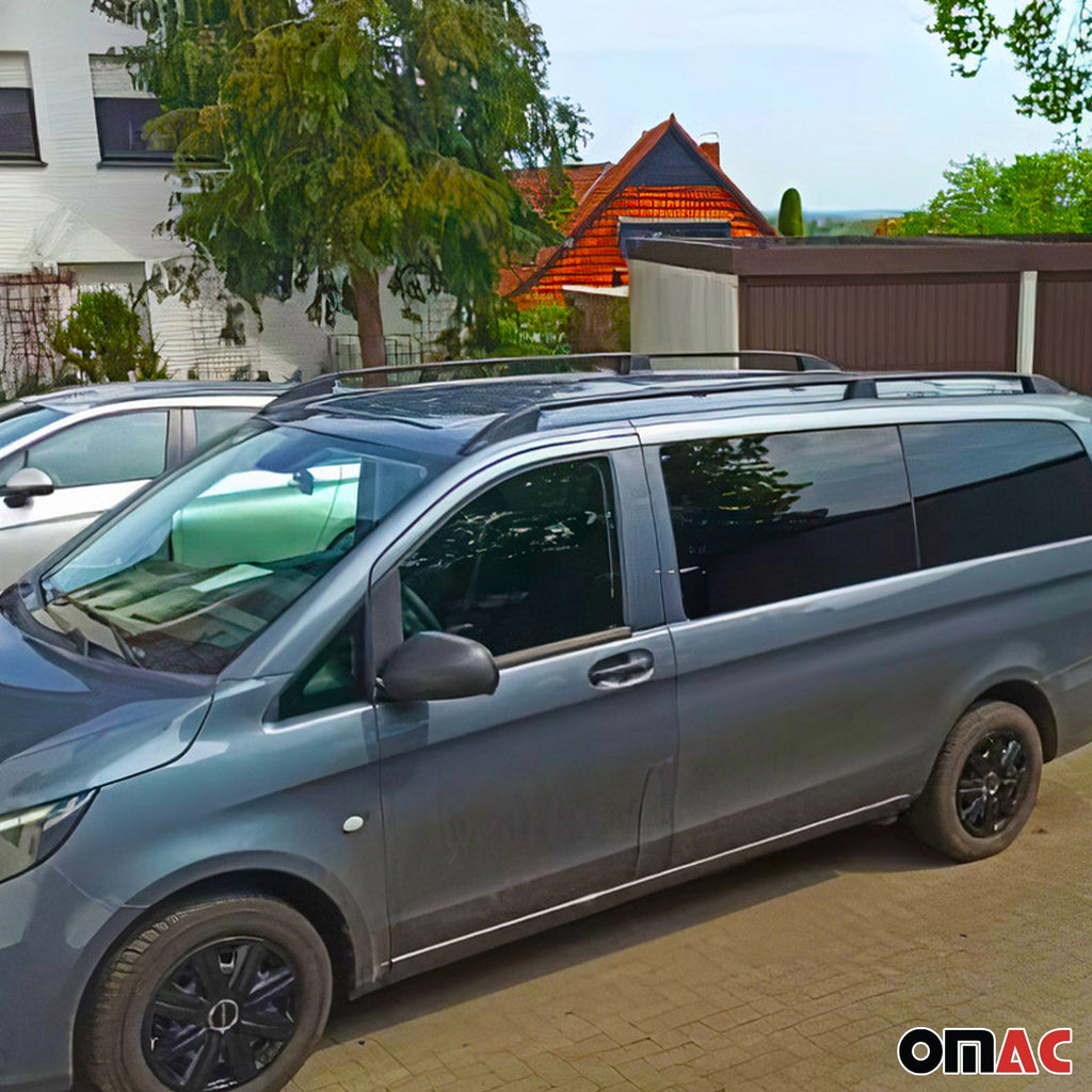 2010-2013 Ford Transit Connect L1 SWB Roof Racks & Roof Rack Rails Black
