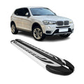 2011-2017 BMW X3 F25 Running Boards Side Steps Silver
