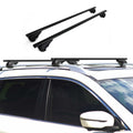 Roof Rack Raised Rail Cross Bars Carrier Universal Lockable 54" 2 Pcs Metal Black