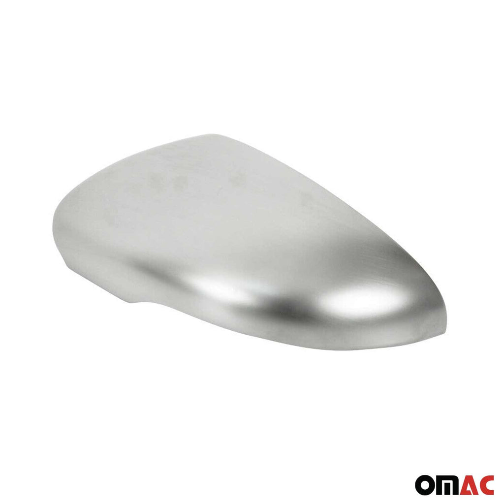 2010-2014 VW Golf Mk6 Side Mirror Cover Caps Matt Stainless Steel Silver 2 Pcs