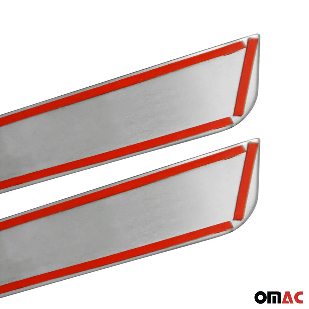 2018-2026 Volvo XC60 Door Sill Scuff Plate Scratch Protector Stainless Steel Silver 4x