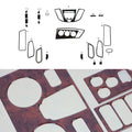 2015-2026 Ford Transit Wooden Look Dashboard Console Trim Kit 23 Pcs