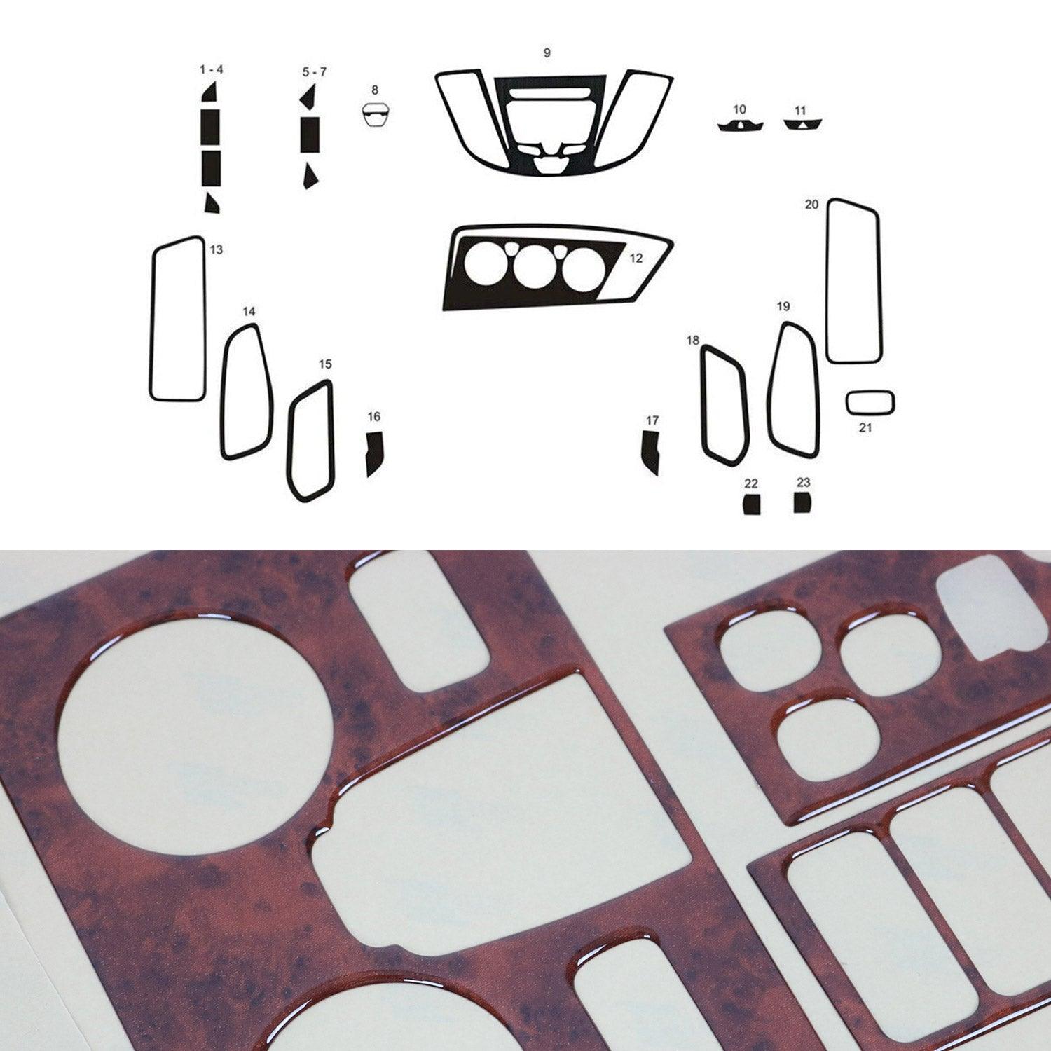 2015-2026 Ford Transit Wooden Look Dashboard Console Trim Kit 23 Pcs