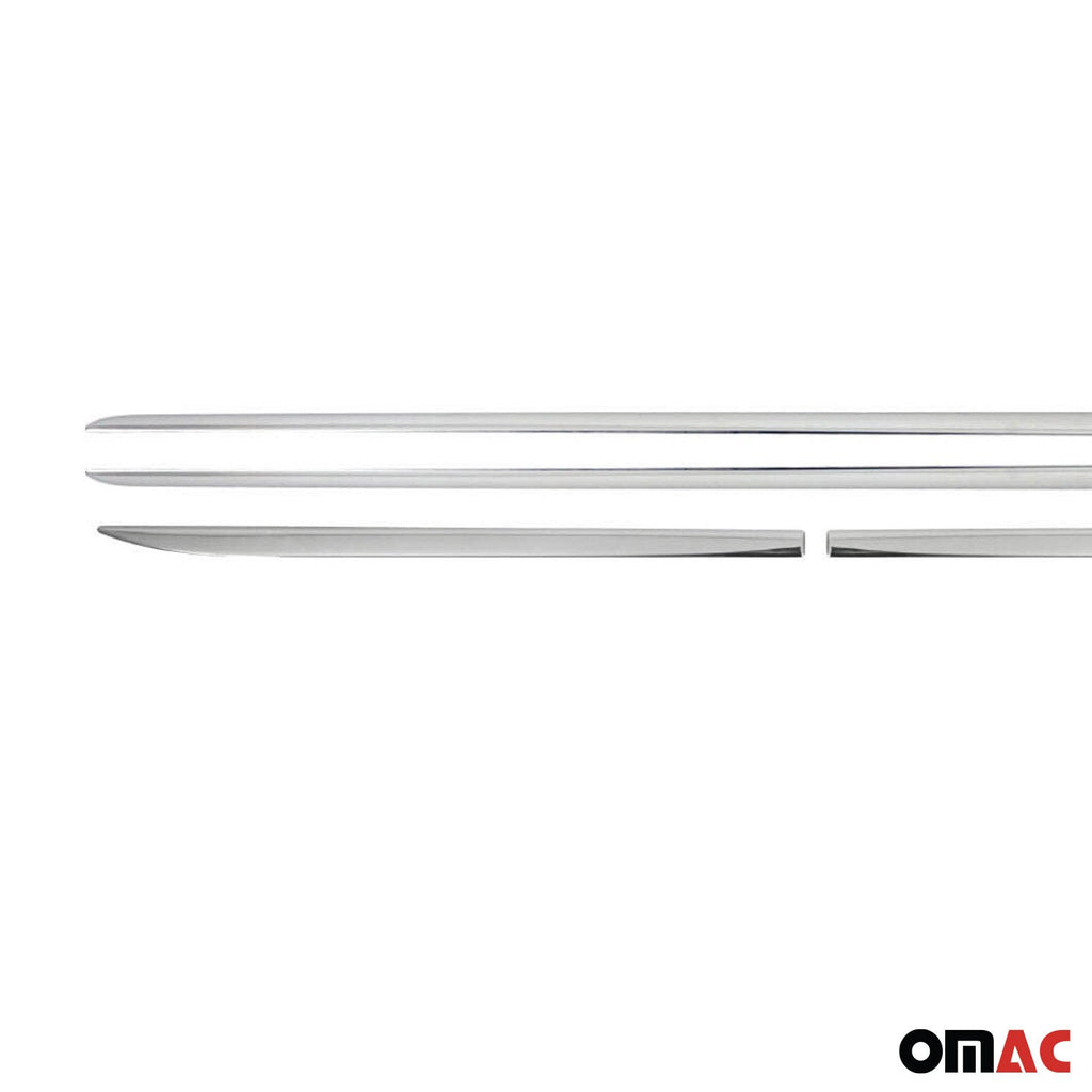 2013-2019 Ford Escape Side Door Molding Trim Skirt Garnish Stainless Steel Silver 4Pcs