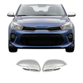 2018-2023 Kia Rio Side Mirror Cover Caps Stainless Steel Silver 2 Pcs