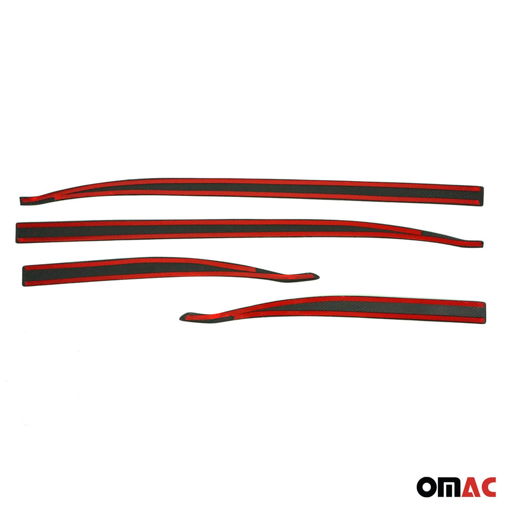 2015-2024 Jeep Renegade Side Door Molding Trim Skirt Garnish Carbon Fiber 4x