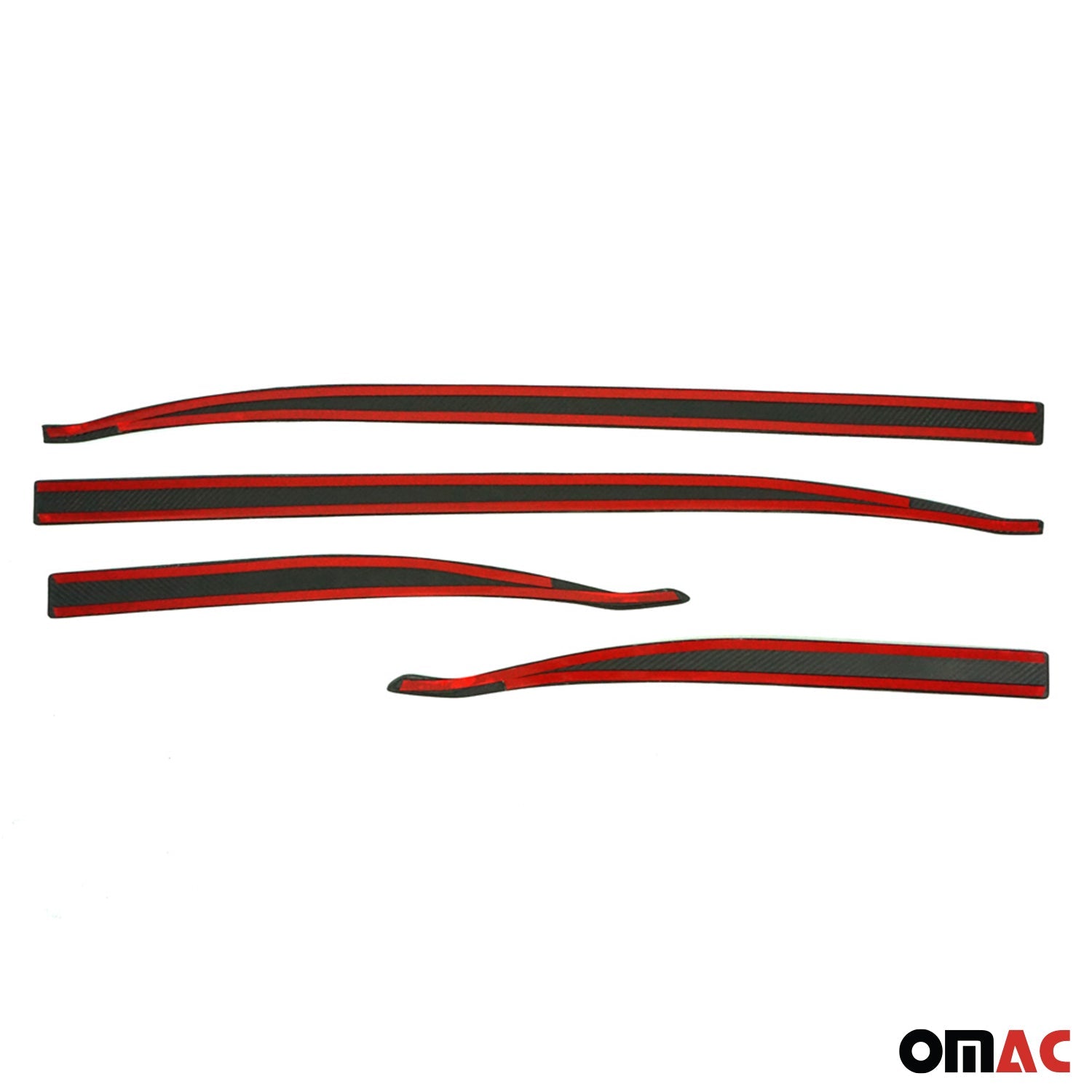 2015-2024 Jeep Renegade Side Door Molding Trim Skirt Garnish Carbon Fiber 4x