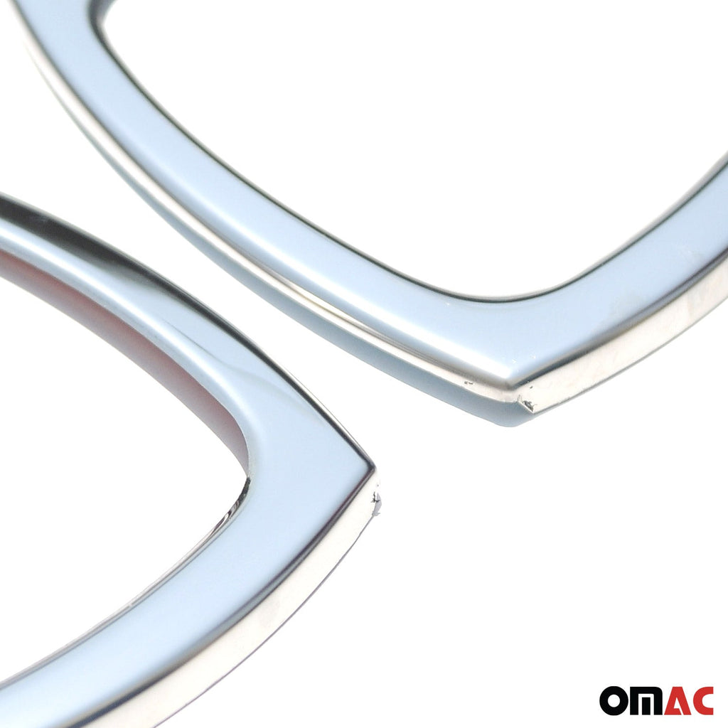 1998-2007 Smart ForTwo Car Door Handle Cover Protector Stainless Steel Chrome 2 Pcs