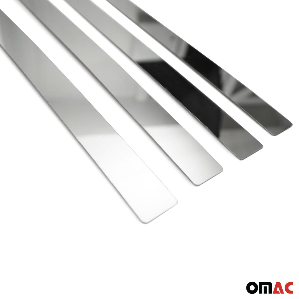 2005-2015 Toyota Tacoma Side Door Molding Trim Skirt Garnish Stainless Steel Silver 4Pcs