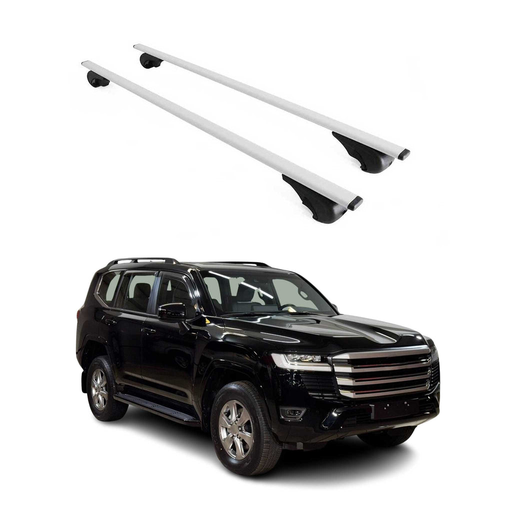 2024-2026 Toyota Land Cruiser J250 Roof Rack Cross Bars Carrier Silver