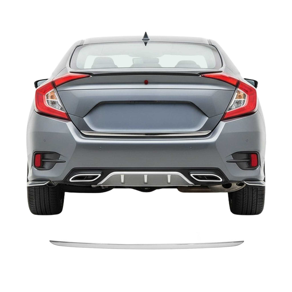 2016-2021 Honda Civic Sedan Rear Trunk Molding Trim Stainless Steel
