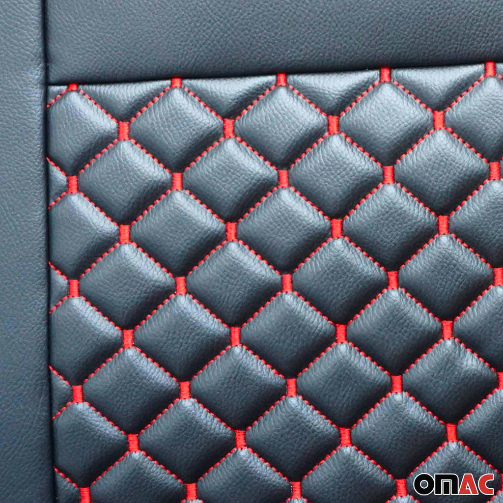 2014-2026 RAM ProMaster Leather Custom fit Car Seat Cover Black White