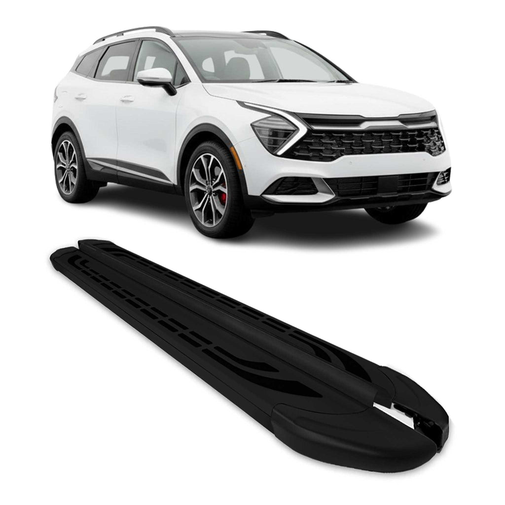 2023-2026 Kia Sportage Running Boards Side Steps Black