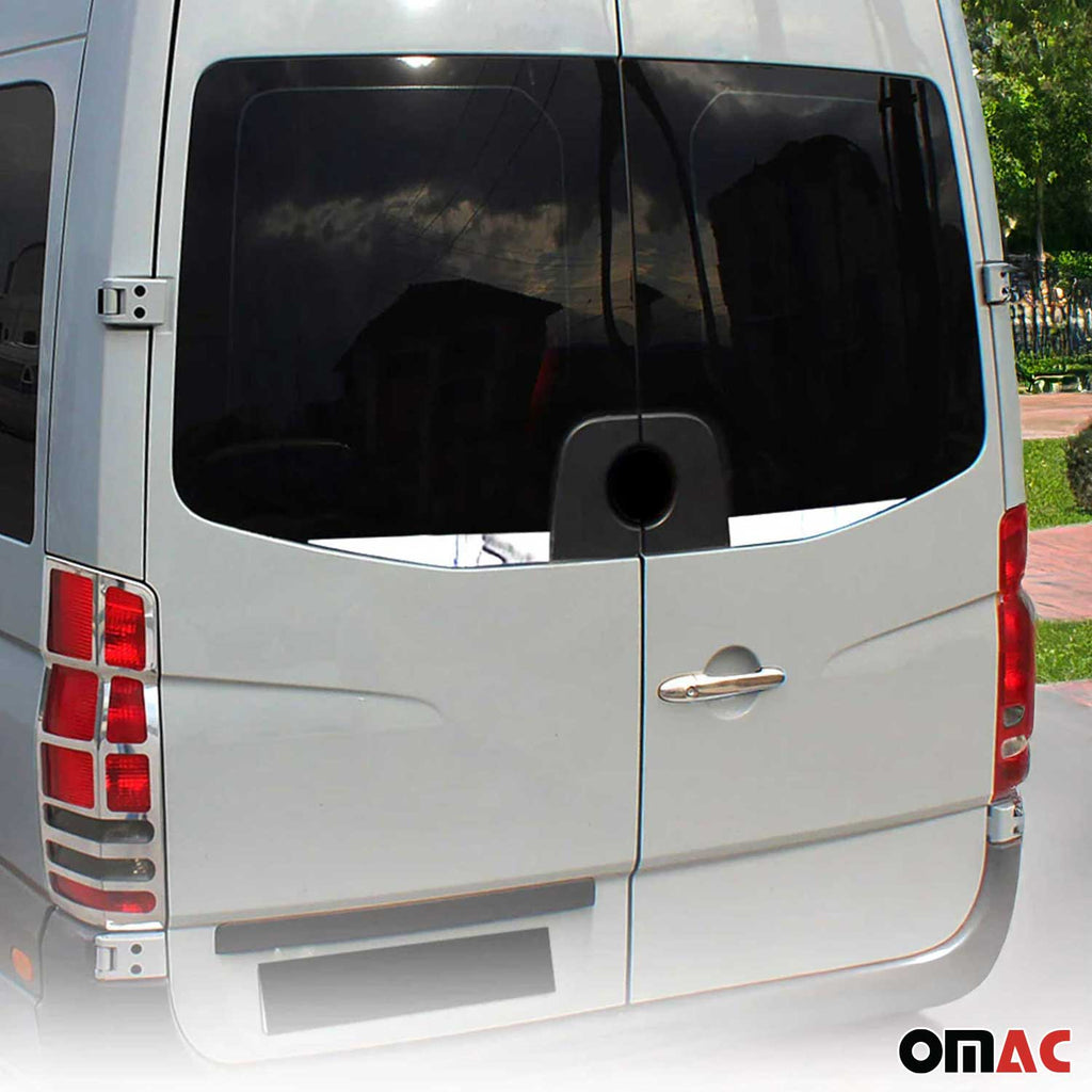 2014-2018 Mercedes Sprinter W906 Window Molding Trim Barn Door Stainless Steel Silver