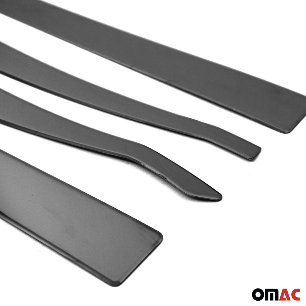 2015-2024 Jeep Renegade Side Door Molding Trim Skirt Garnish 4 Steel Dark 4Pcs