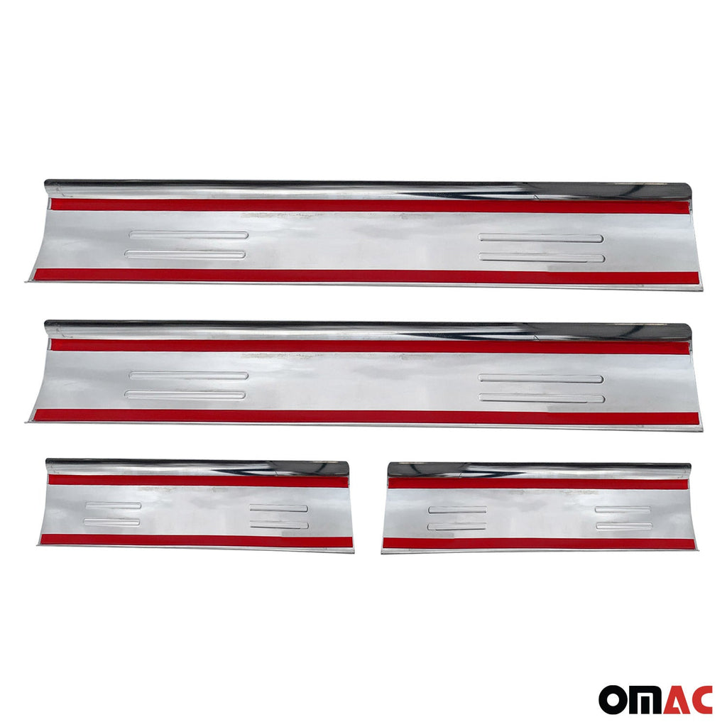 2013-2017 Land Rover Range Rover Door Sill Scuff Plate Scratch Stainless Steel 4x