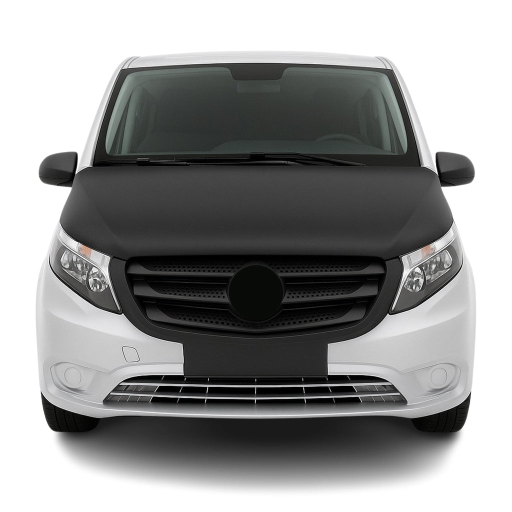 2016-2024 Mercedes Metris Car Bonnet Mask Hood Bra Vinyl Black 1Pc