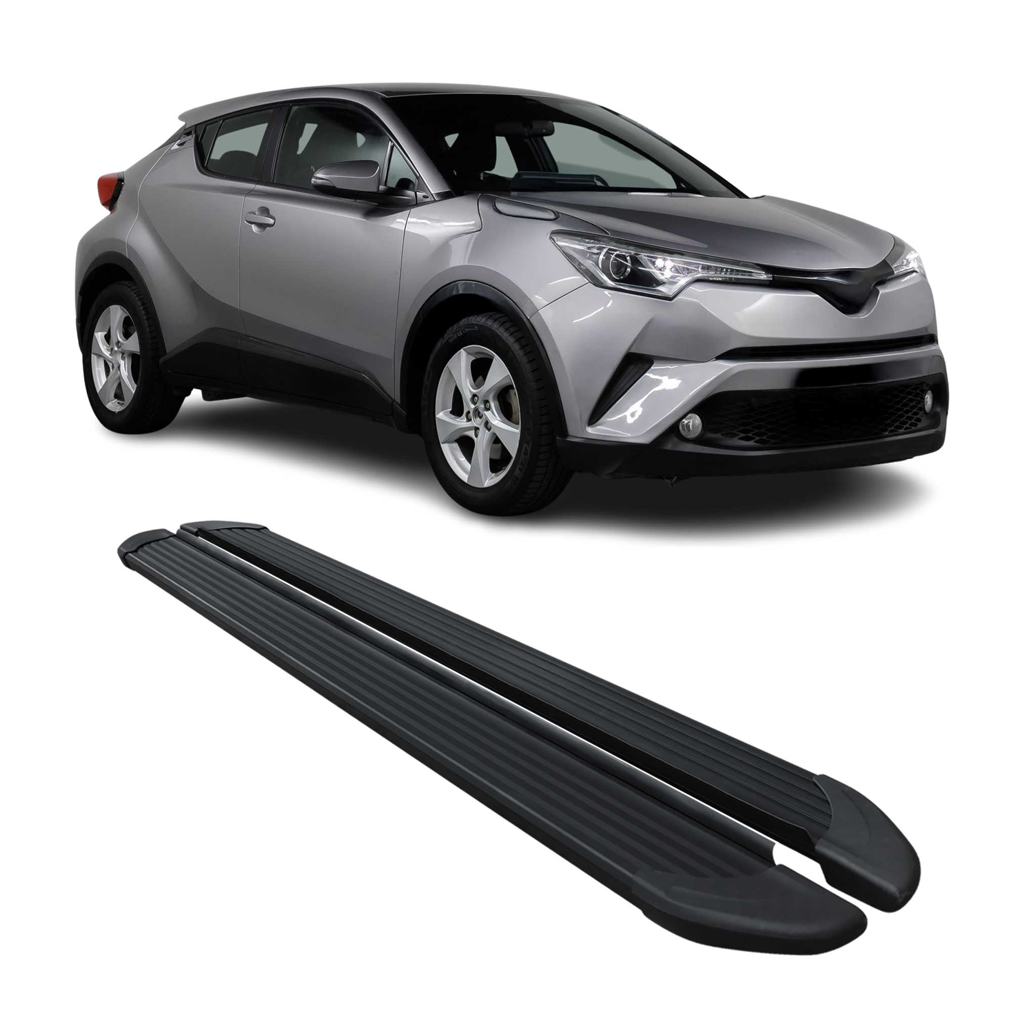2018-2022 Toyota C-HR Hybrid Running Boards Side Steps Black