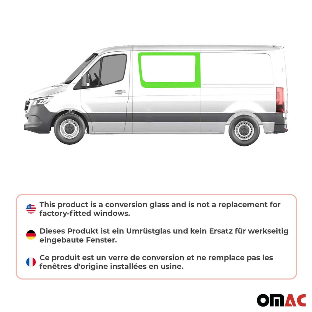 2019-2026 Mercedes Sprinter W907 910 Window Glass Front Left Side L2 L3 L4