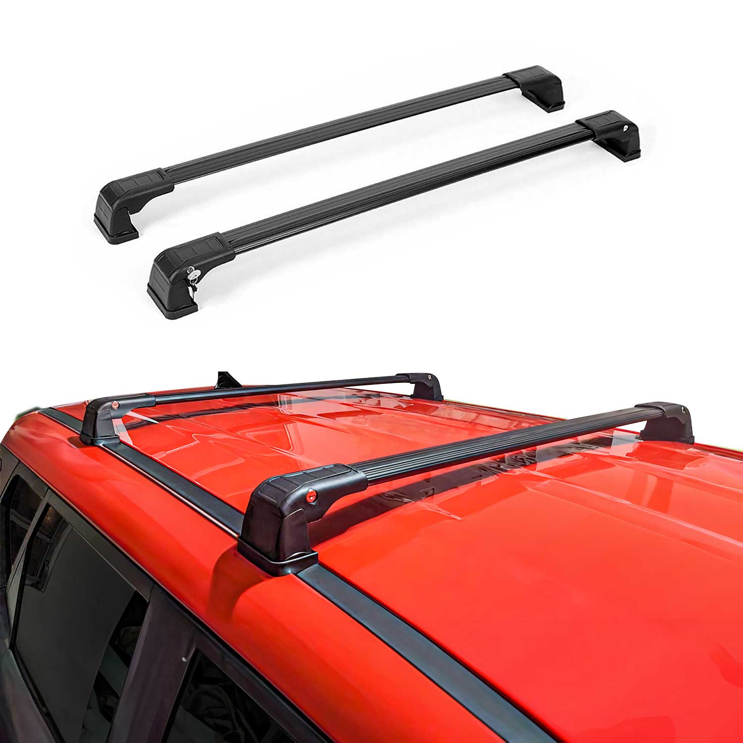2012-2016 Honda CR-V SE LX Roof Rack Cross Bars Black