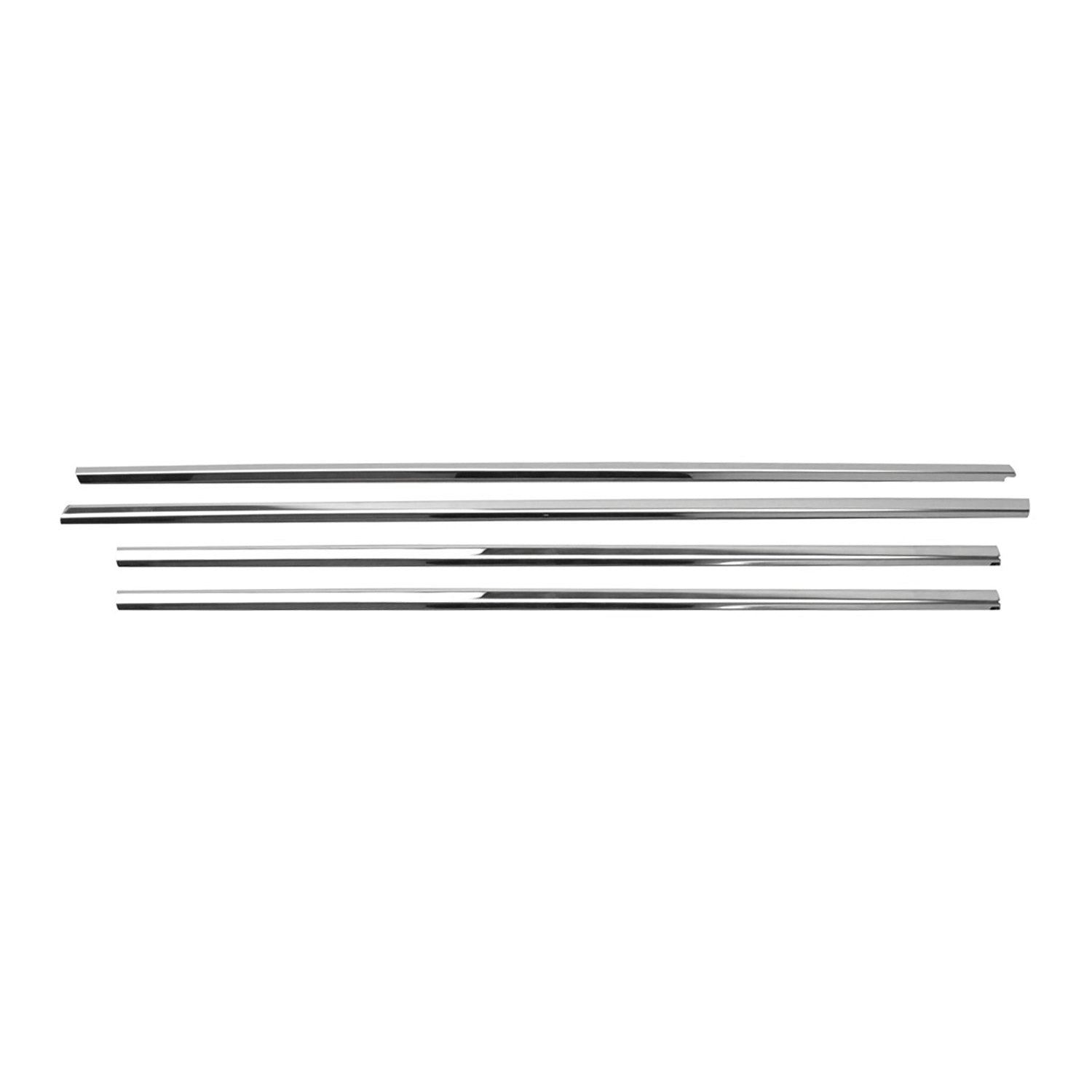 2008-2017 Mitsubishi Lancer Window Molding Trim Streamer Silver 4Pcs Stainless Steel
