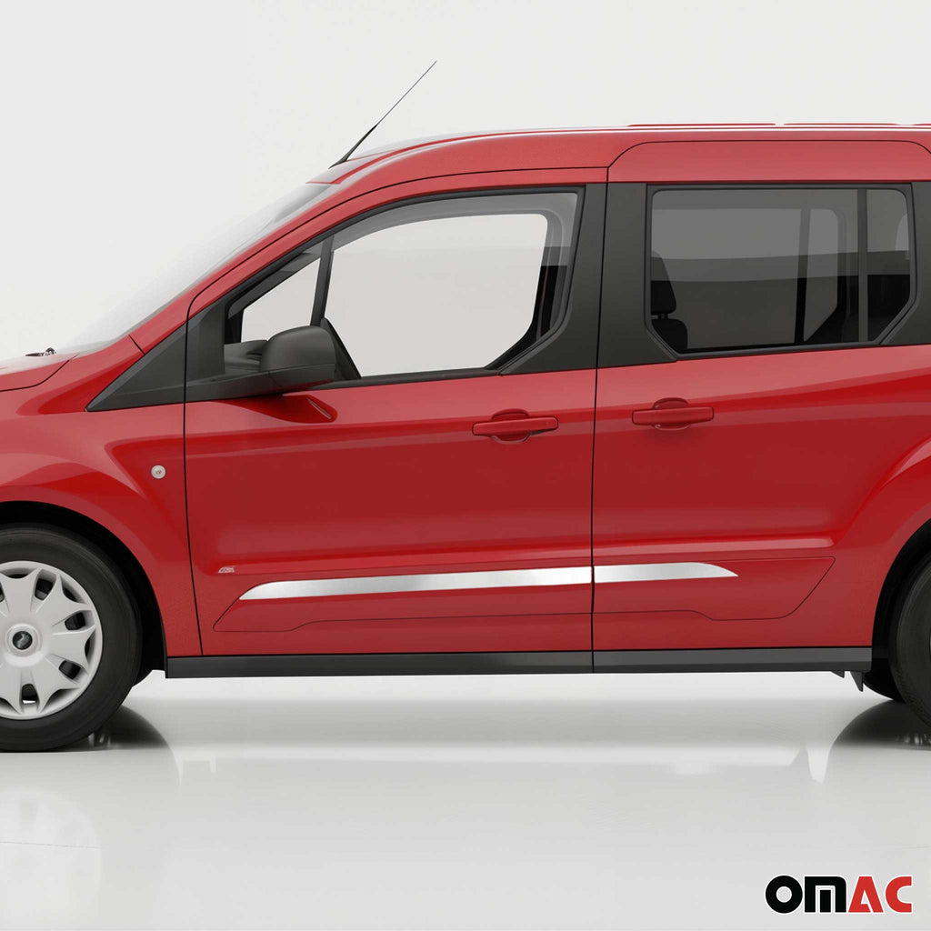 2019-2021 Ford Transit Connect Facelift Door Streamers & Window Trim Chrome Set 10x