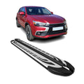 2011-2024 Mitsubishi Outlander Sport Running Boards Side Steps Silver & Black