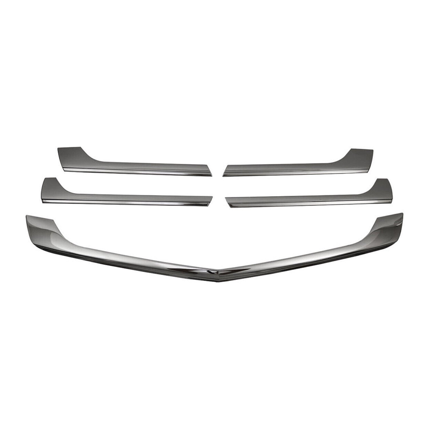 2014-2018 Mercedes Sprinter W906 Front Bumper Grill Trim Stainless Steel Dark 5x