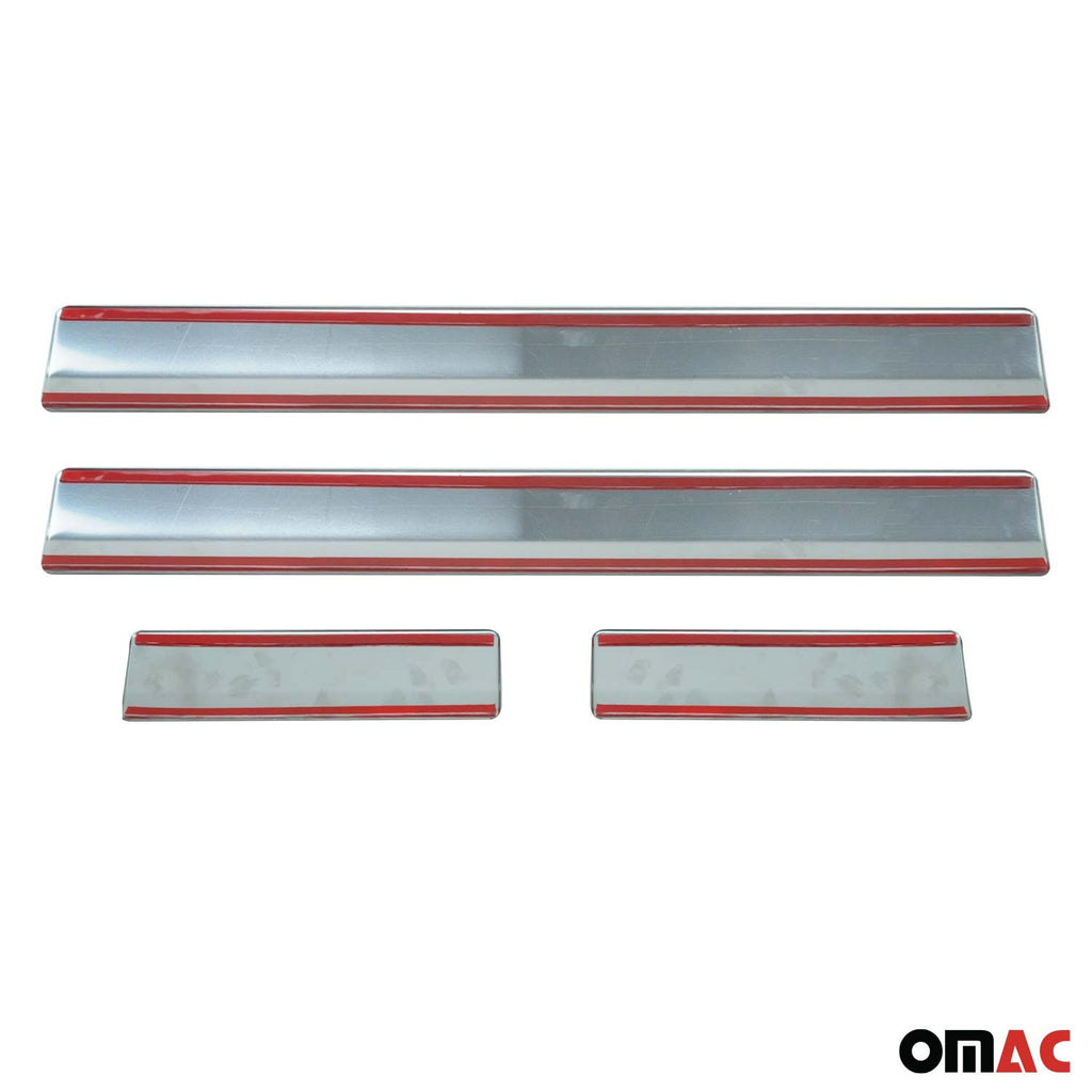 2005-2021 Nissan Frontier Door Sill Scuff Plate Scratch Protector Stainless Steel 4Pcs